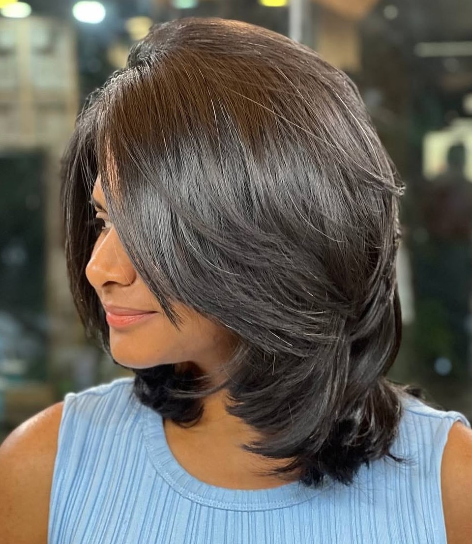 Bouncy Shorter Hair with Layers