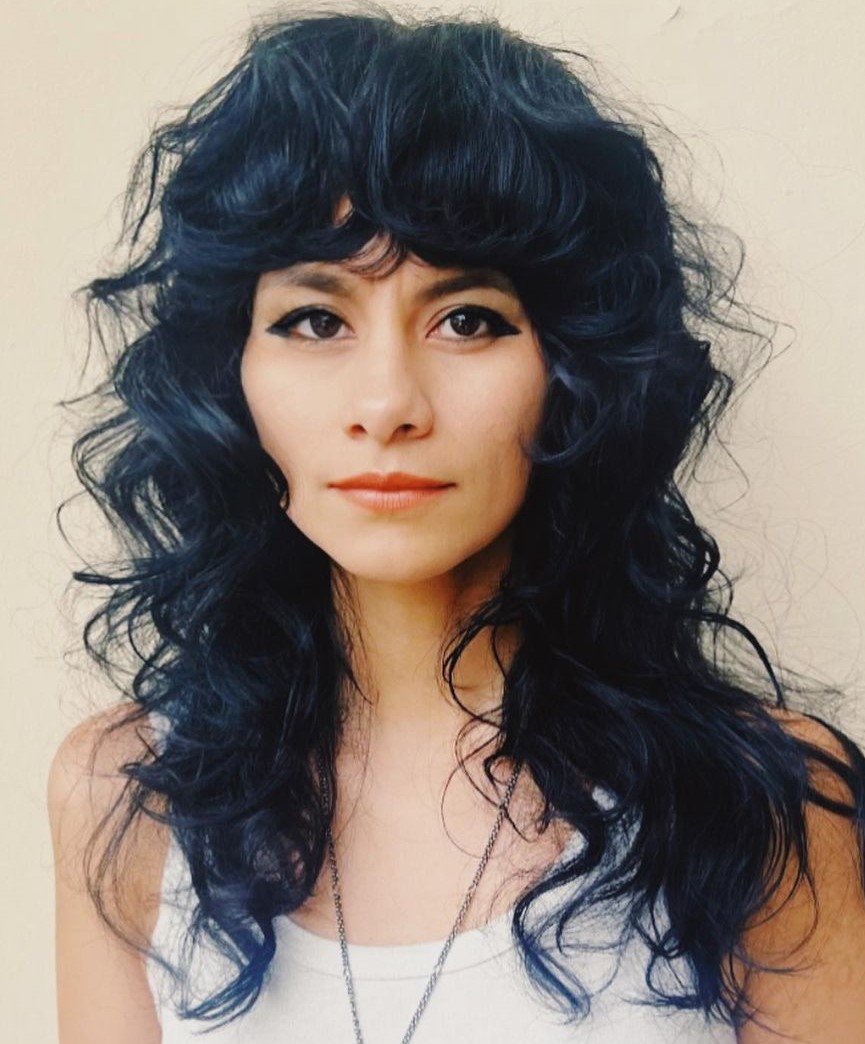 Curly Long Wolf Cut Classic Wolf Cut for Dark Curly Hair