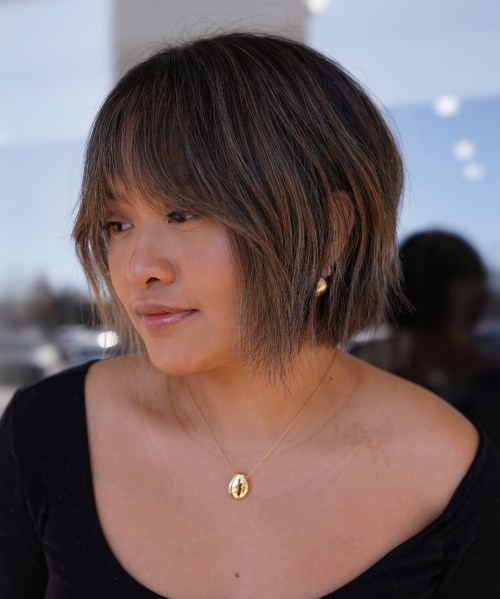 Asian Short Face Framing Wash and Go Bob