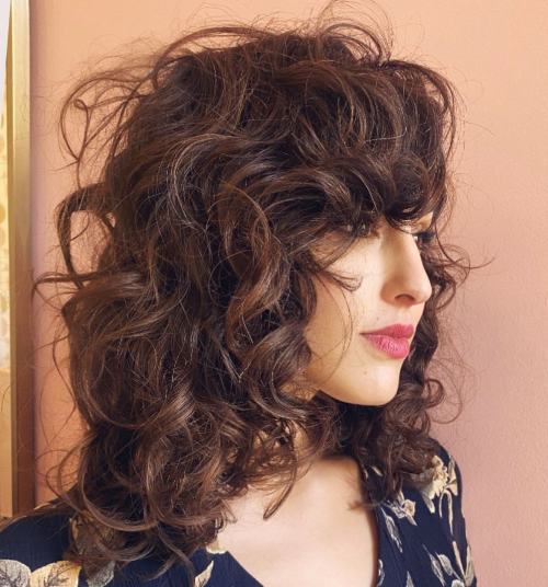 Large Tousled Curls for Thick Hair