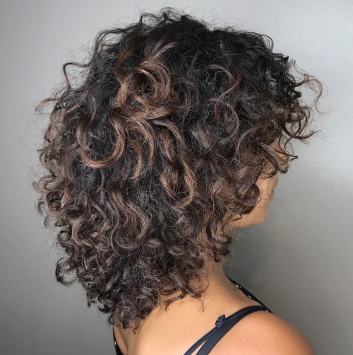 Shaggy Layered Cut For Thick Curly Hair