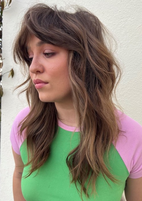 Curtain Bangs on Fine Hair Coarse Hair Style with Curtains