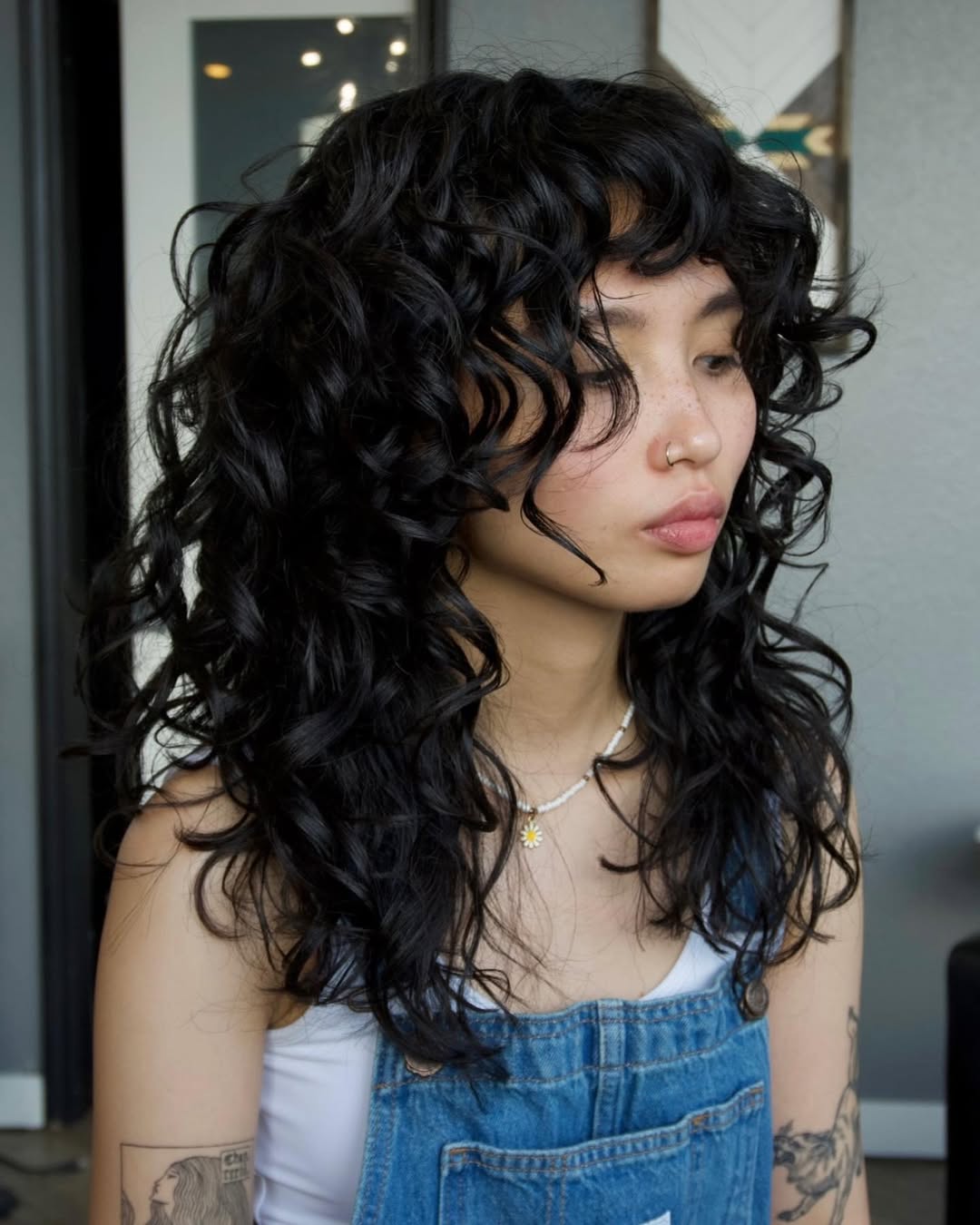 Curly Shag Shag Haircut for Curly Hair