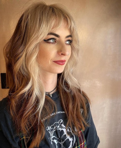 Shullet Wolf Cut Striking Two Tone Shag