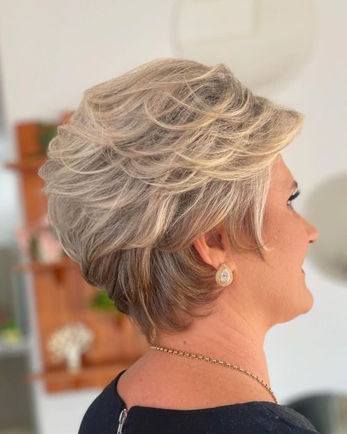 Airy Feathered Back Swept Pixie