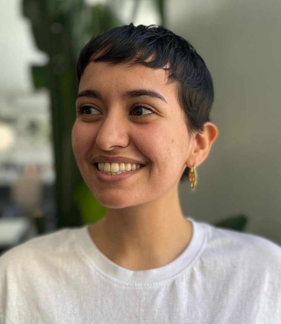 Cute Short Textured Pixie Easy to Style Boyish Short Pixie