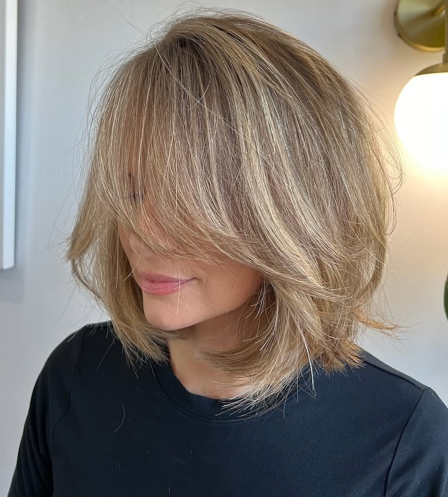 Bouncy Bob Shaggy Bob Haircut