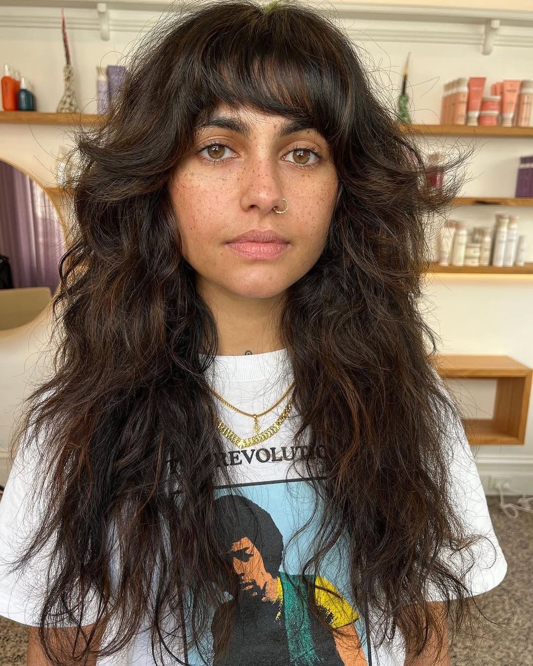 Statement Long Shag Haircut