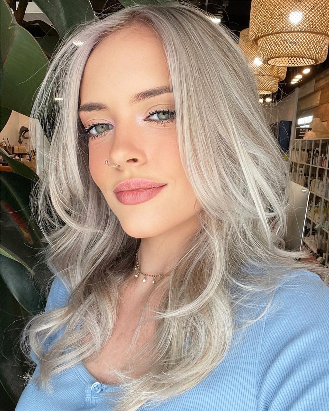 Beachy Waves for Long Fine Hair Voluminous Platinum Waves for Fine Locks