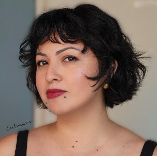 Short Shaggy Bob with Bangs