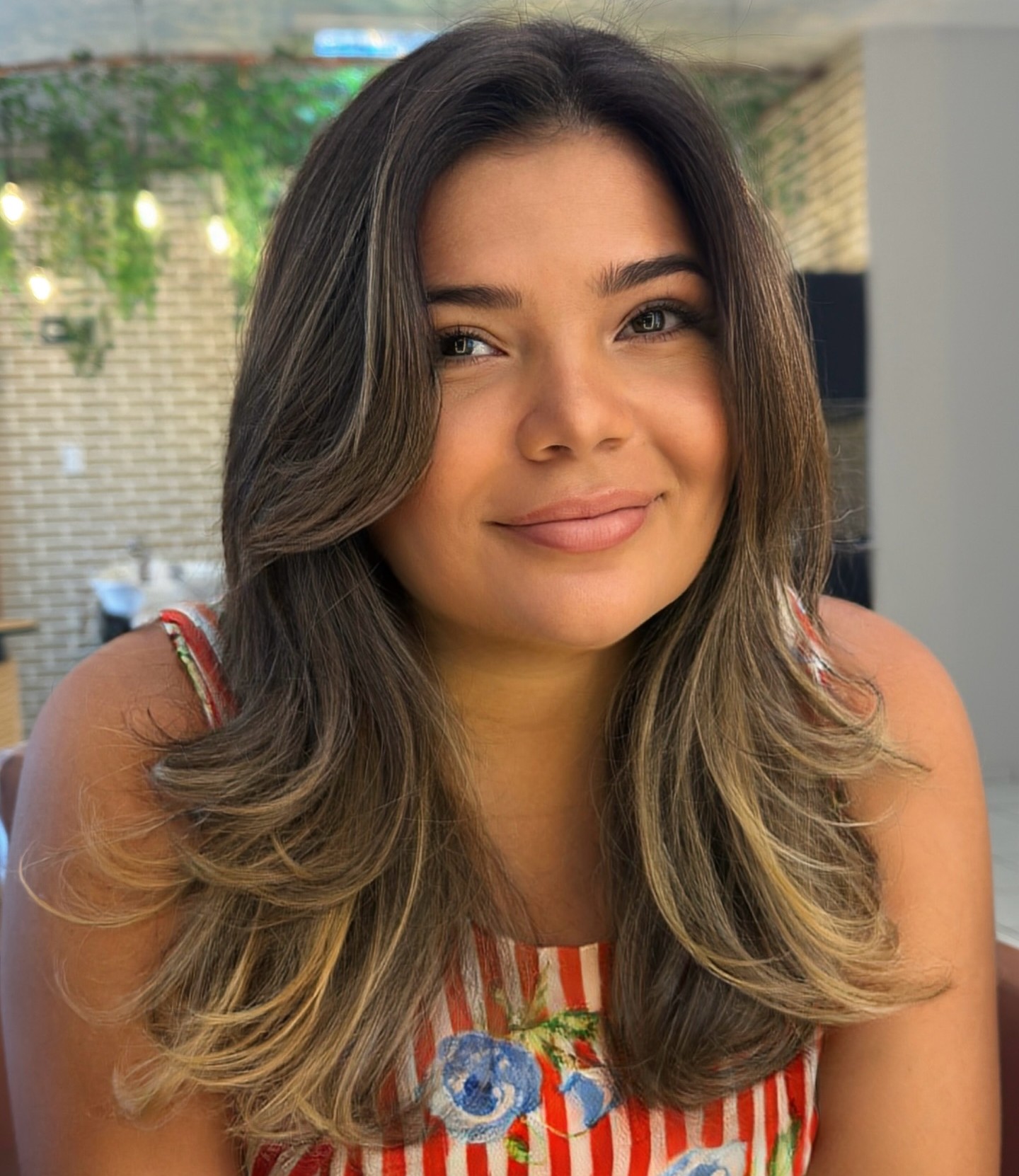 Curtain Bangs for Round Faces