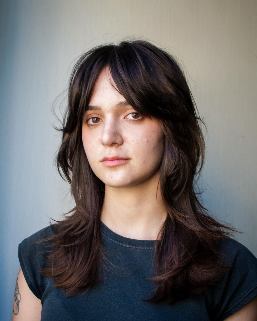 Armpit-Length Style Wolf Cut Medium Straight Hair