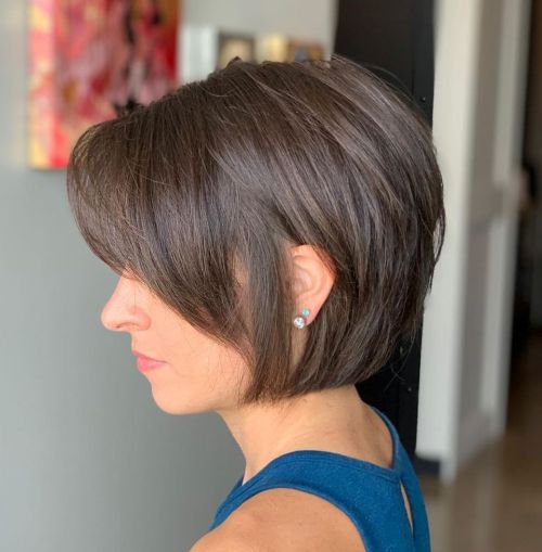 Jaw-Length Cut For Thin Hair