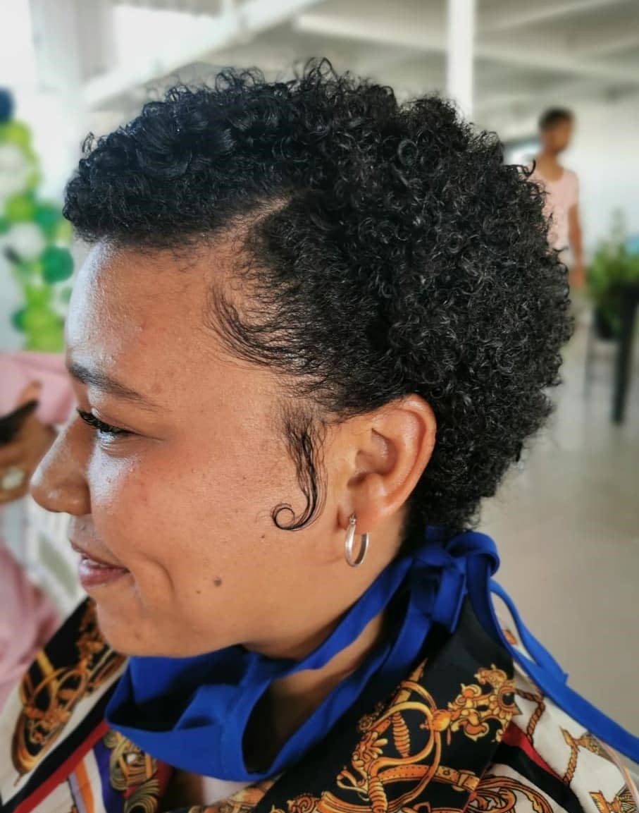 Short Layered Haircut for Natural Hair