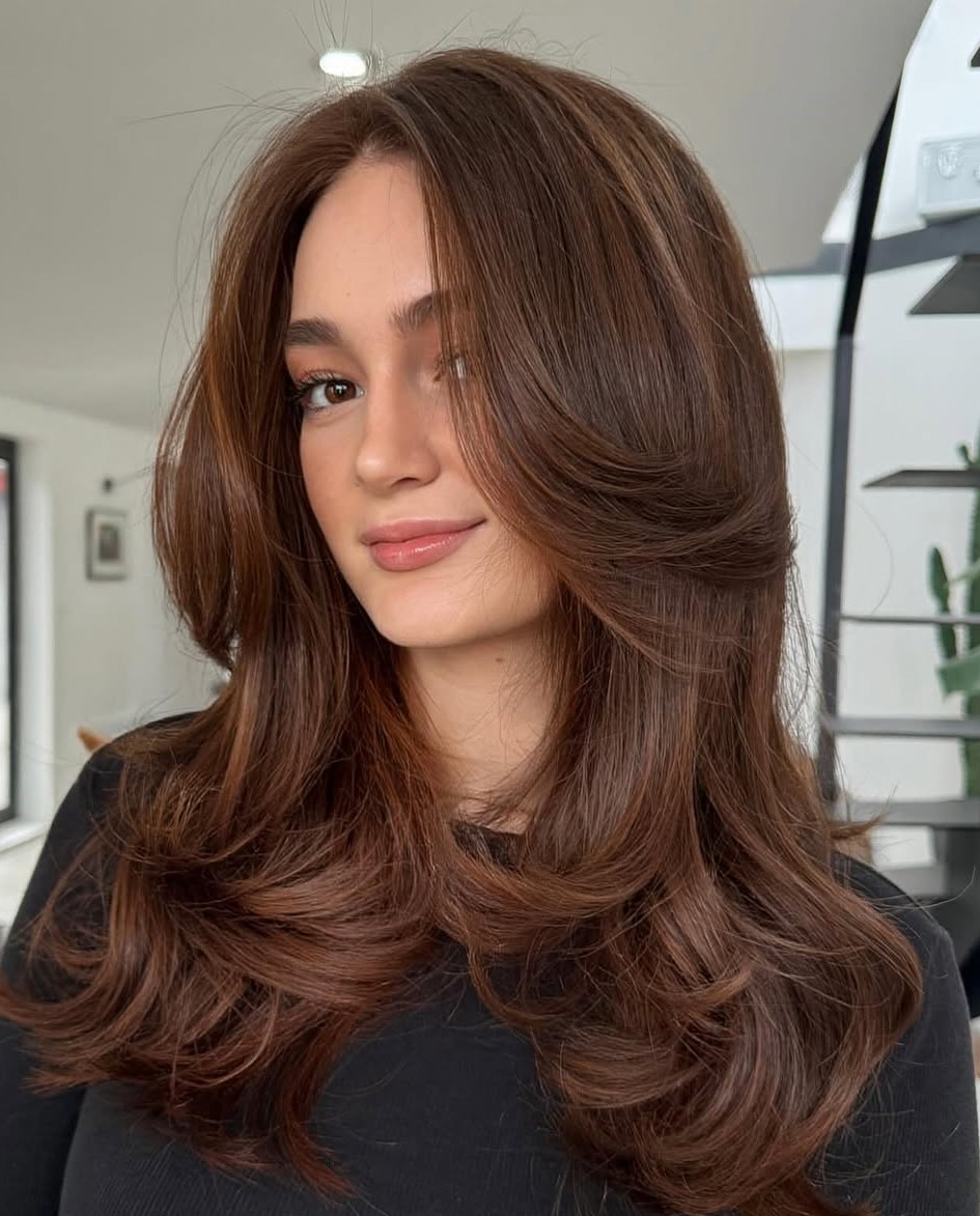 Butterfly Cut Airy Long Butterfly Cut