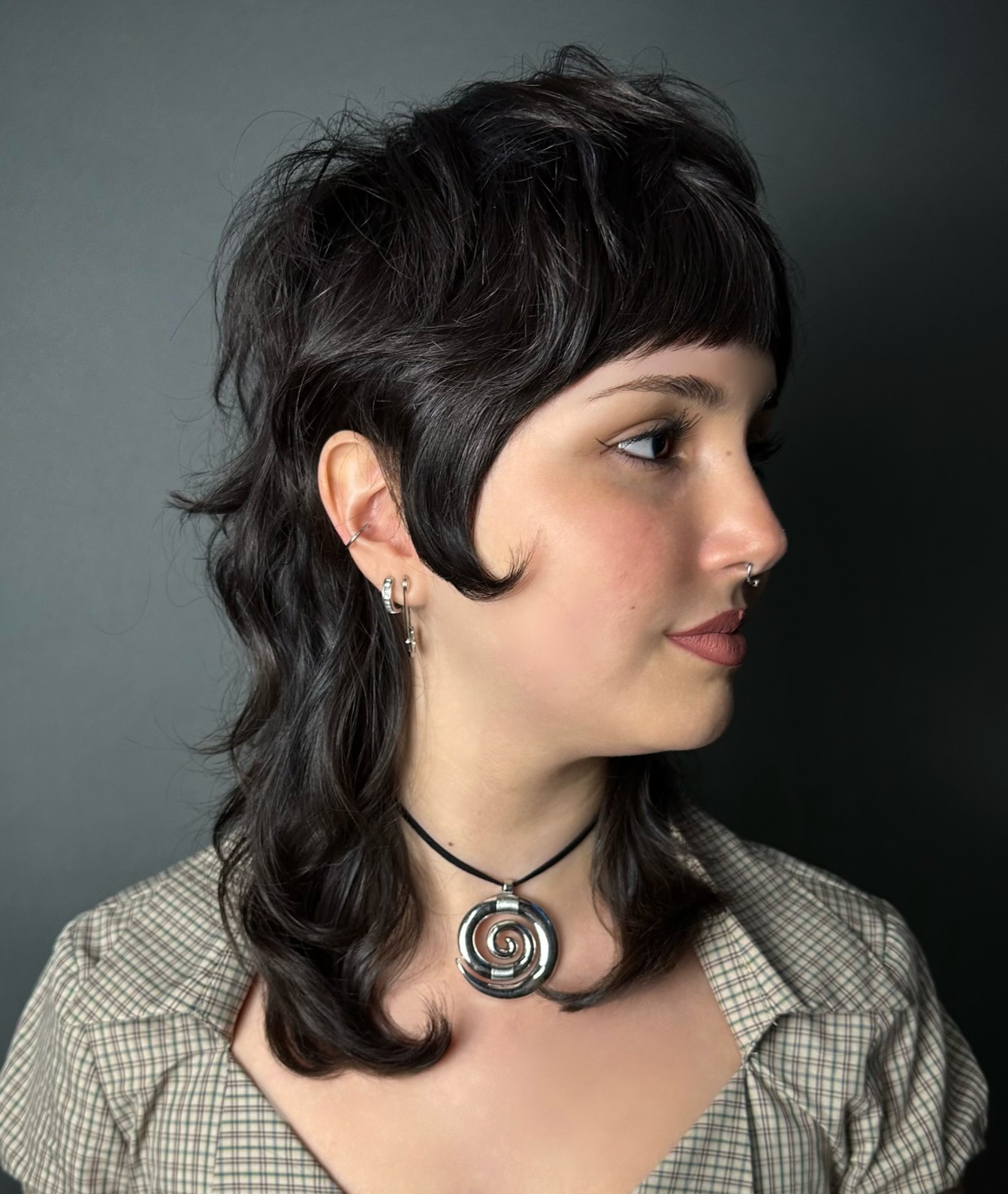 Medium Wolf Cut Mullet