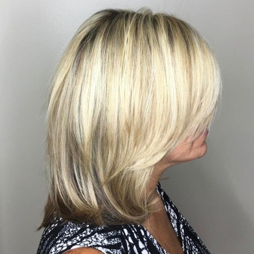 Summer Blonde with Darker Ends Multi Toned Medium Hair