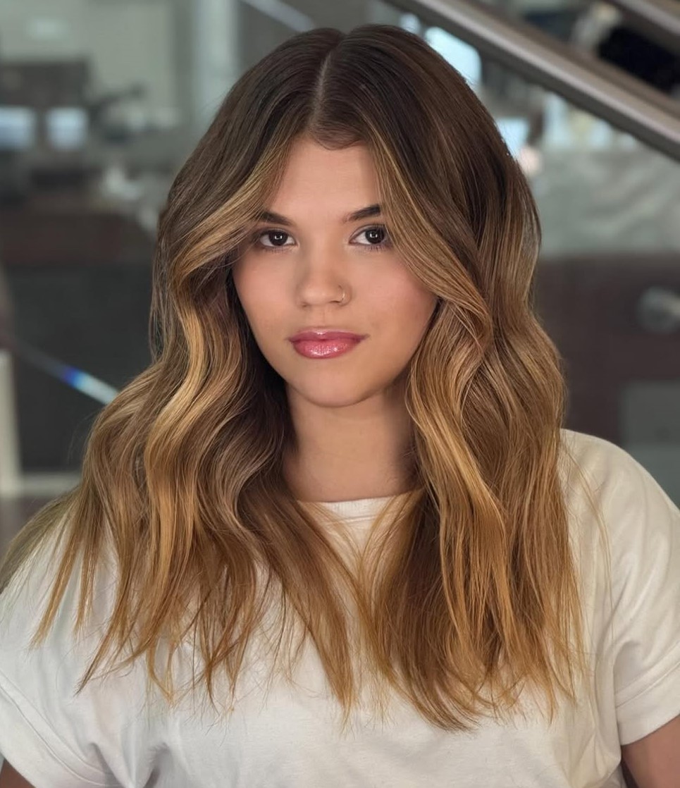 Caramel Balayage for Brunettes