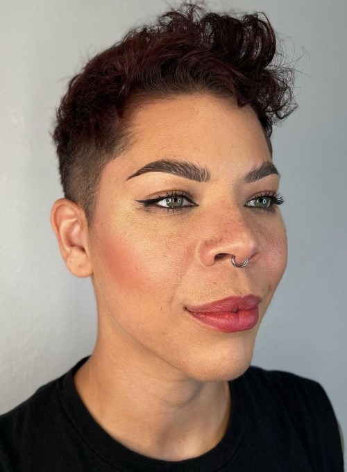 Edgy Tapered Pixie Edgy Pixie for Curly Hair