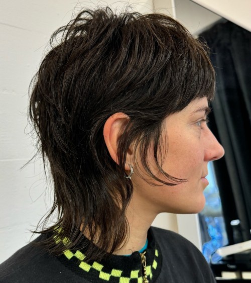 Edgy Wolf Cut Mullet