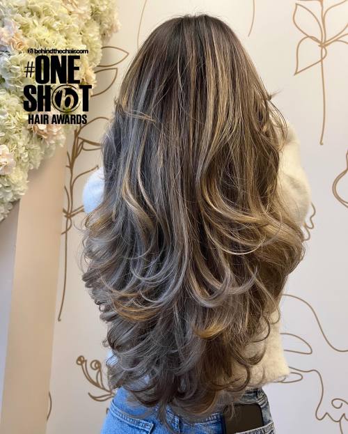 Extra Long Hair with Flipped Up Bottom