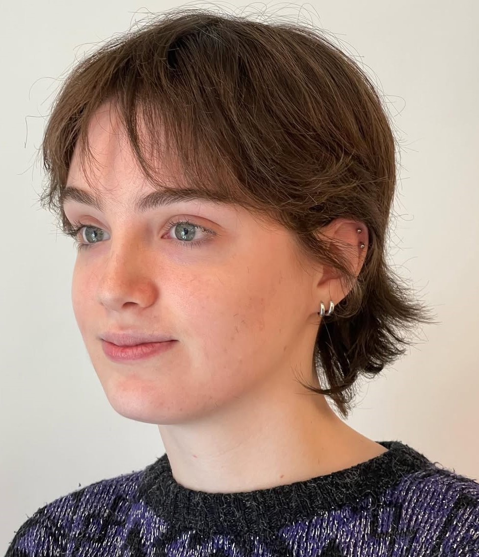 Layered Bixie for a Girl with Fine Hair