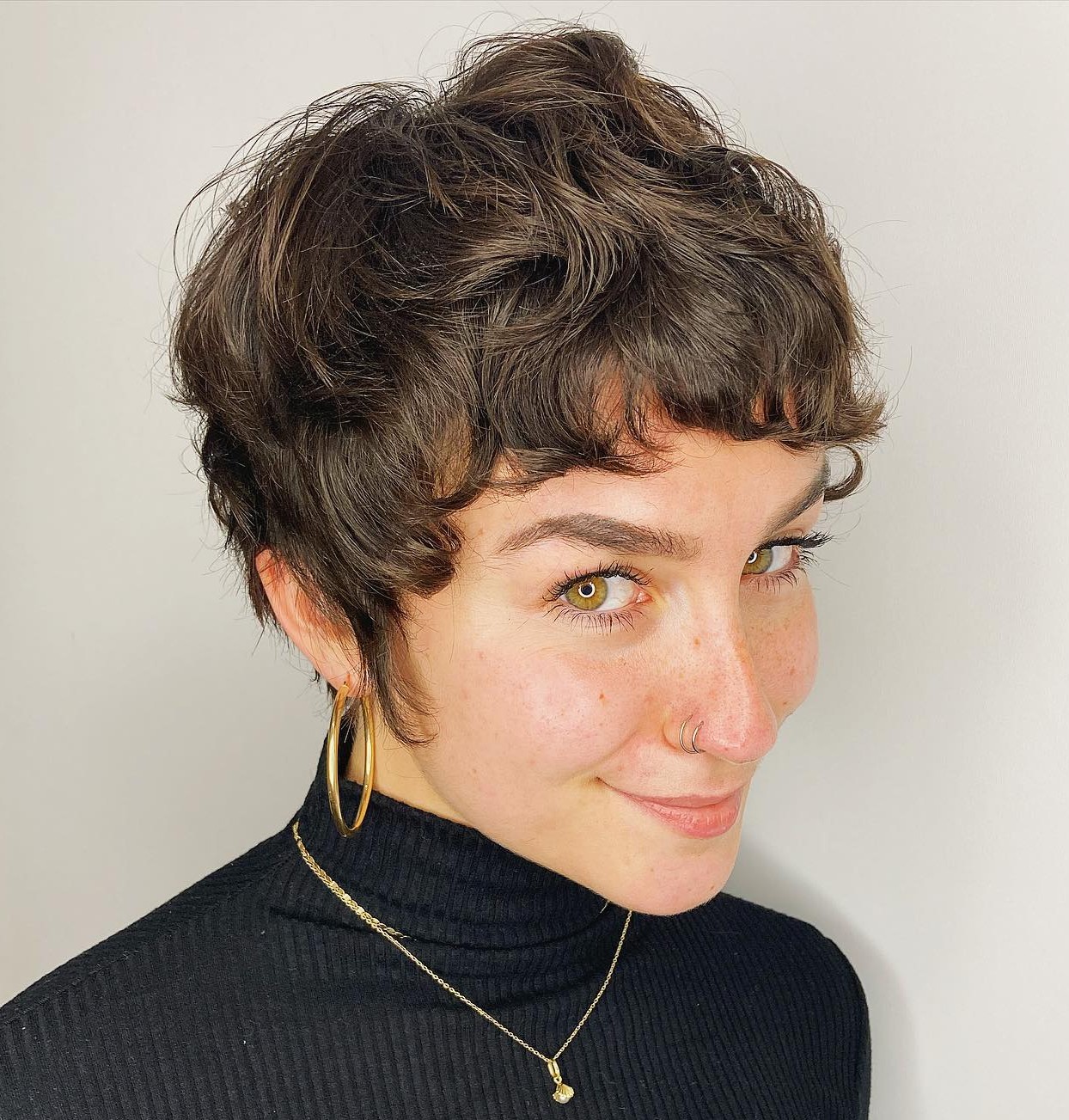 Pixie Cut for Thick Curly Hair