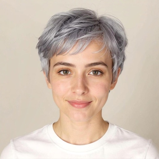 Side-Part Pixie