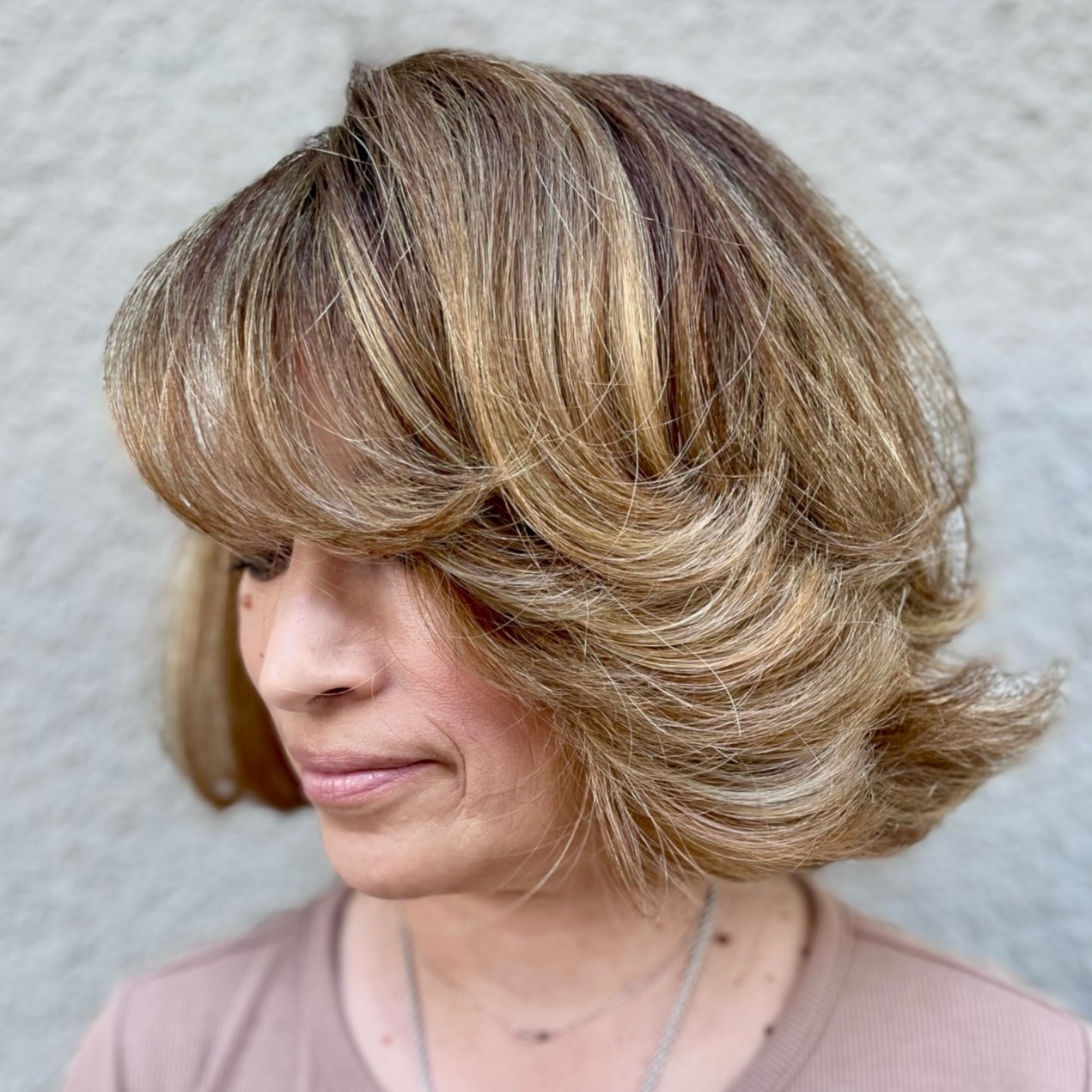 Over Butterfly Bob for Thick Hair