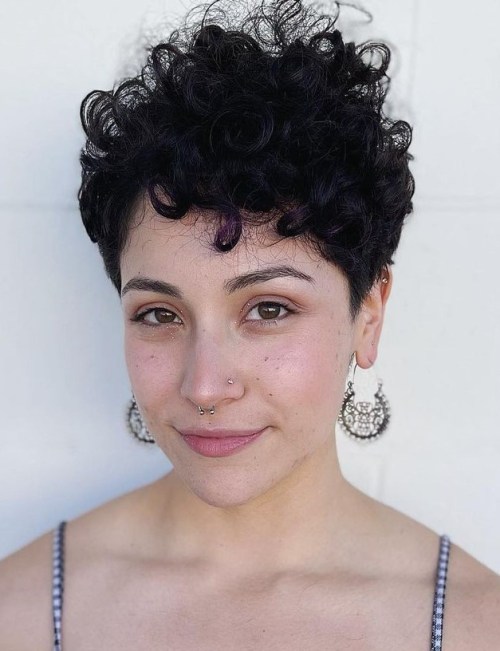 High Top Pixie Cut Voluminous Pixie Cut