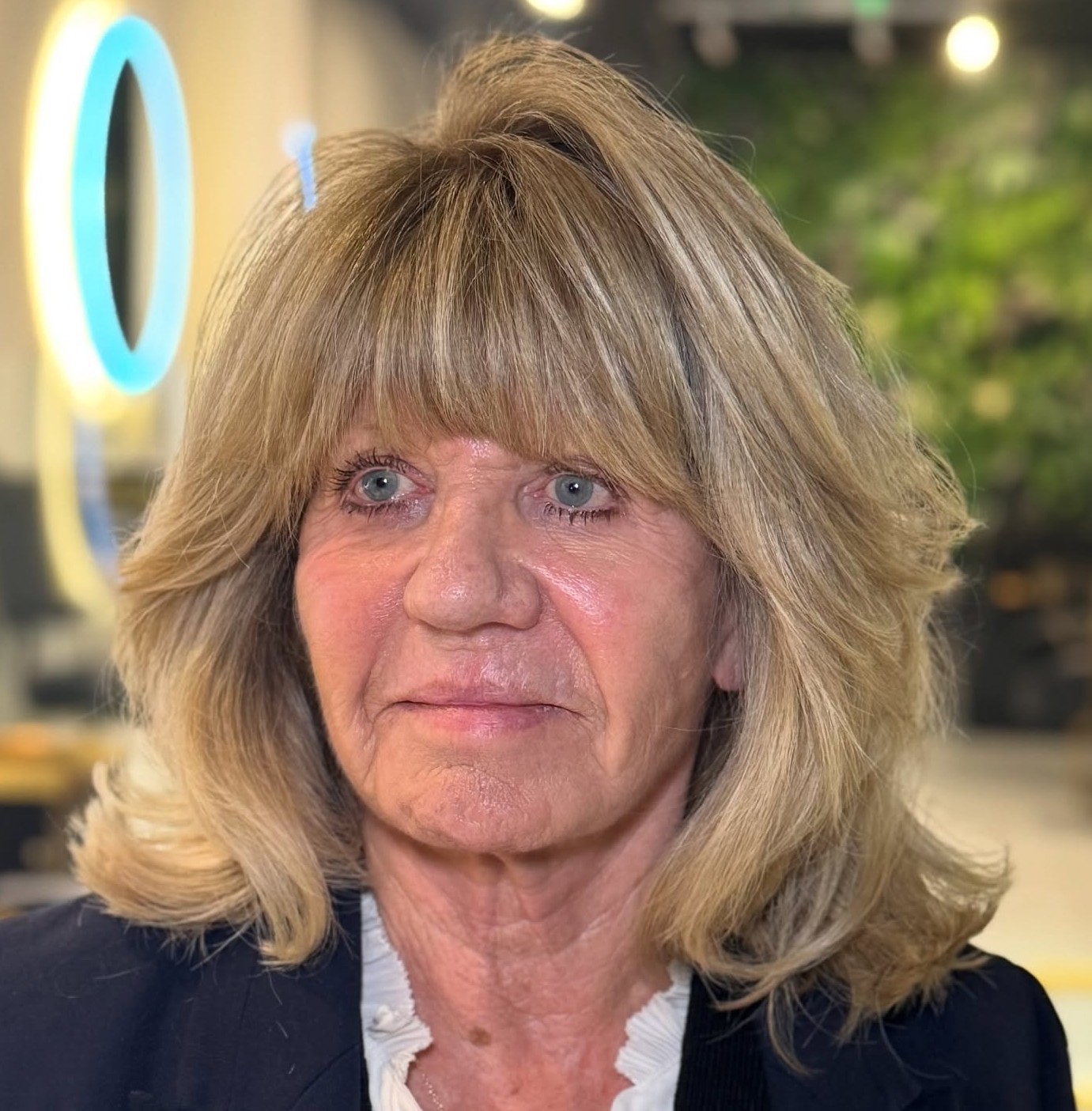 Face-Framing Bangs for Older Women