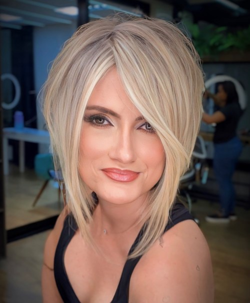 Age Defying Beige Blonde Bob