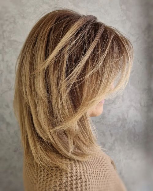 Medium Shag for Thick Coarse Hair