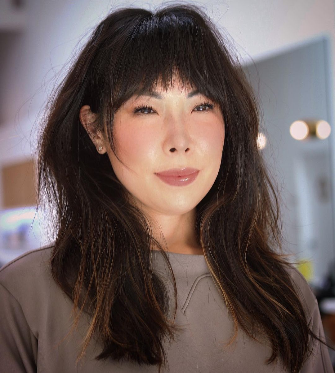 Arched Bangs Arched Bangs for Thick Hair