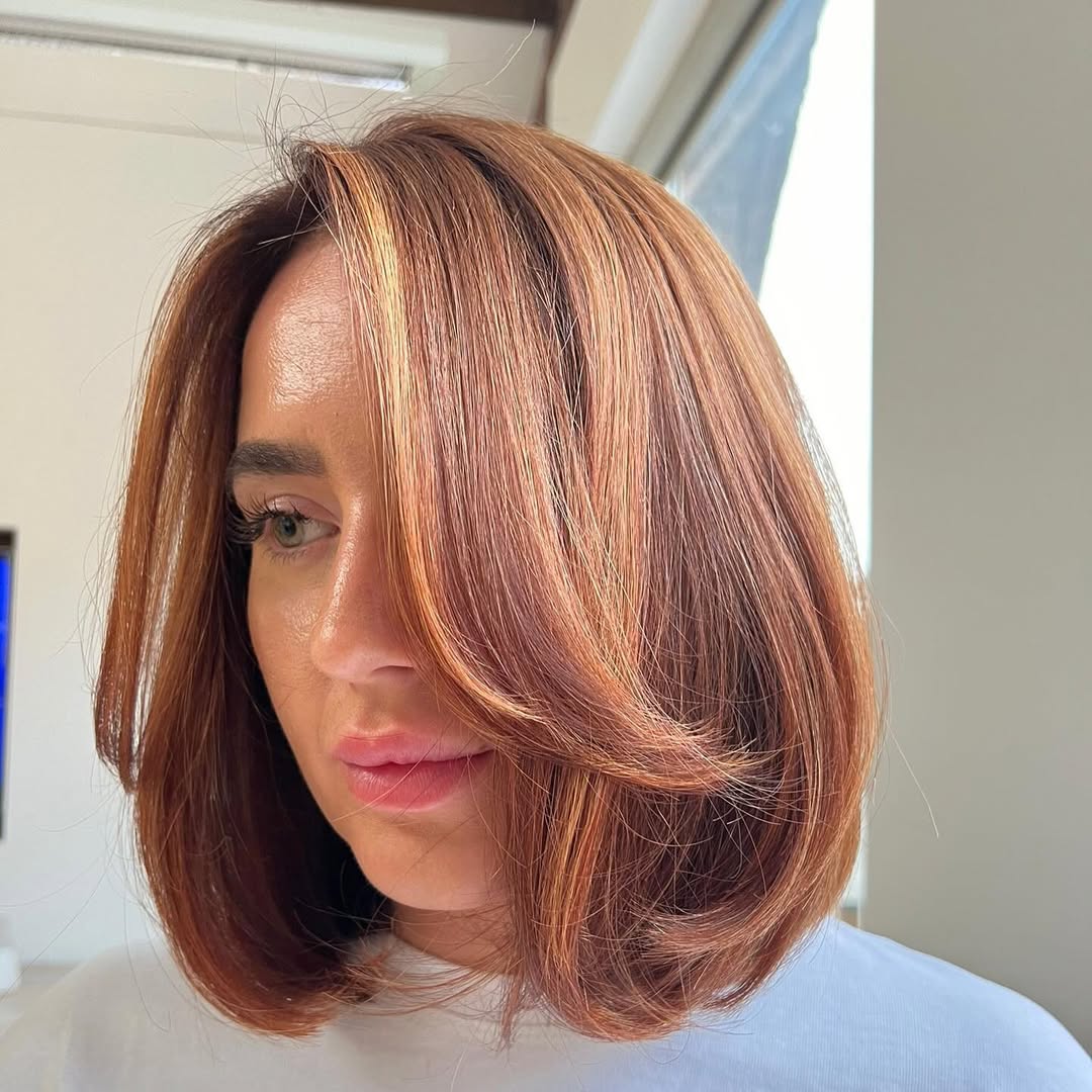 Chin-Length Blunt Bob Hairstyle