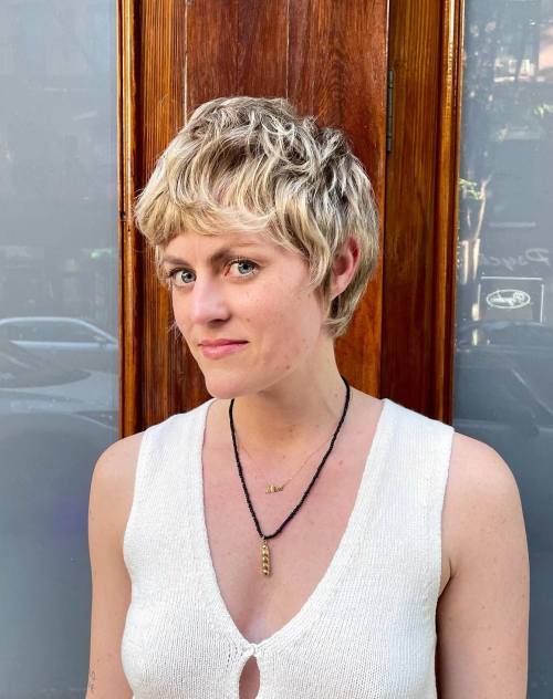 Short Choppy Shaggy Pixie