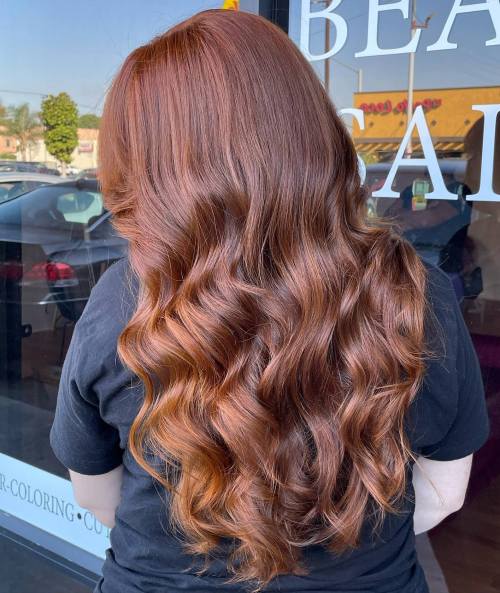 Light Auburn Waves with Strawberry Blonde