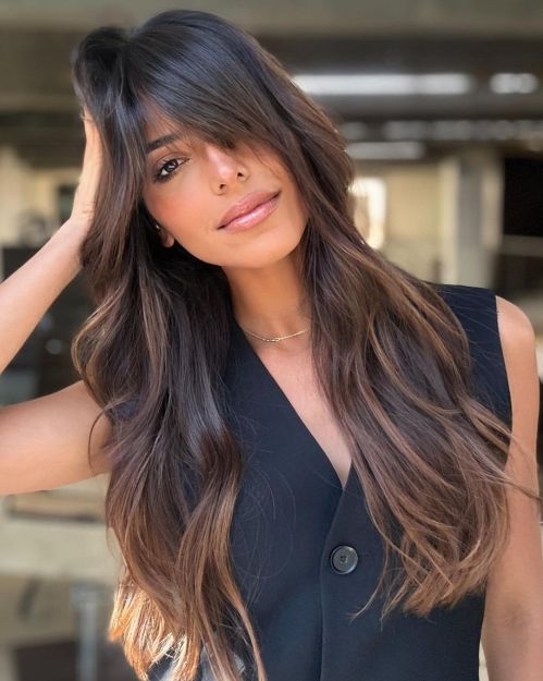 Milk Chocolate Balayage for Dark Base