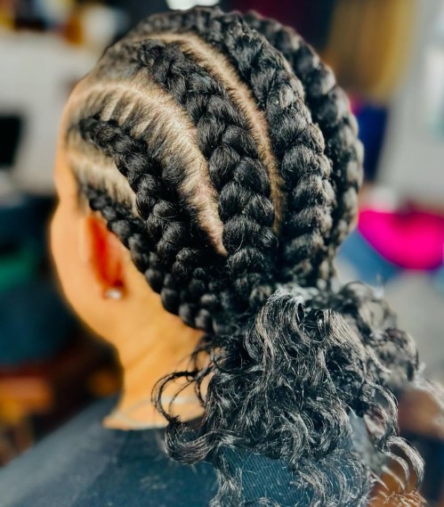Kinky Puffy Goddess Braids