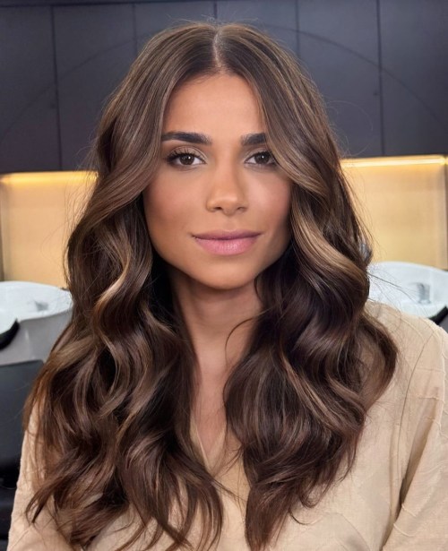 Elegant Chocolate Brown with Sparkle