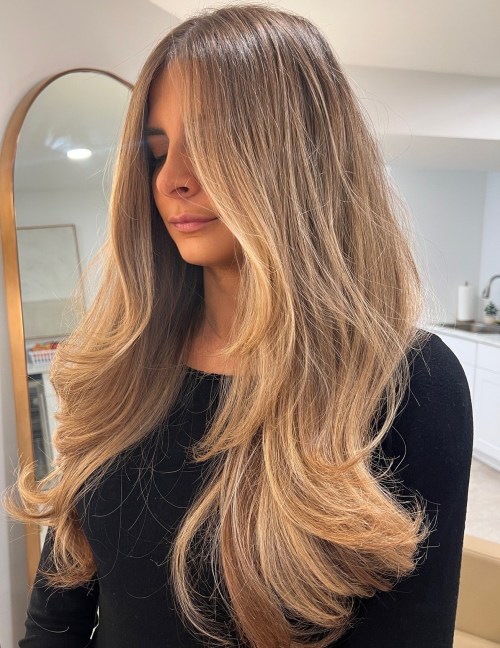 Waist Length Hair with Piece y Layers