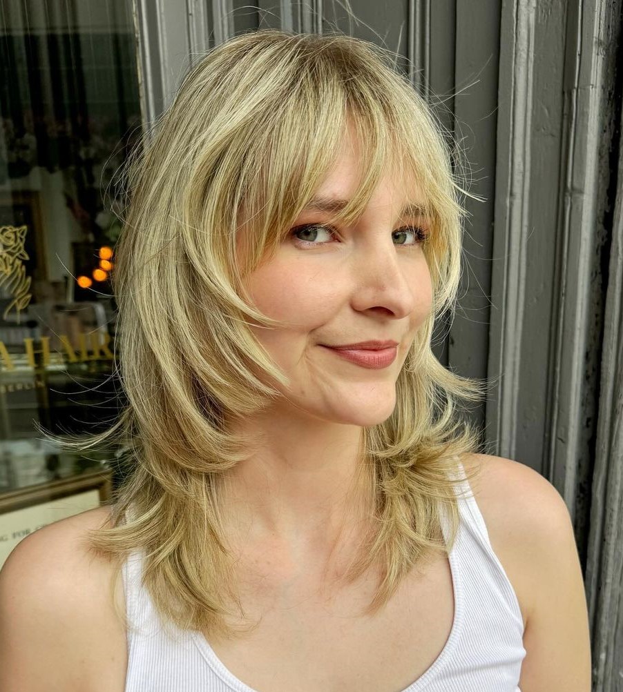 Layered Wolf Cut Layered Wolf Cut Medium Hair