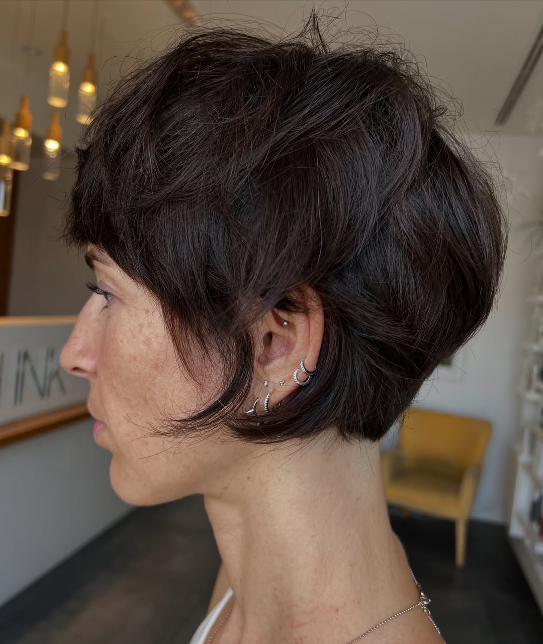 Trendy Super-Short Pixie Bob Cut