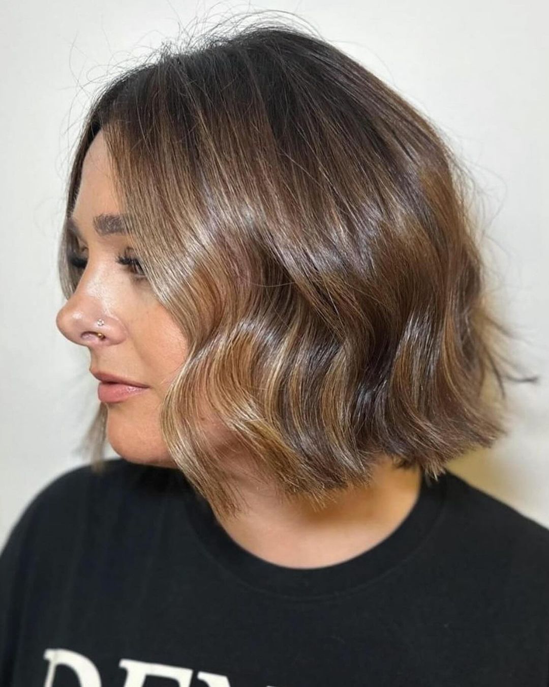 Glazed Blunt Bob for Fine Hair