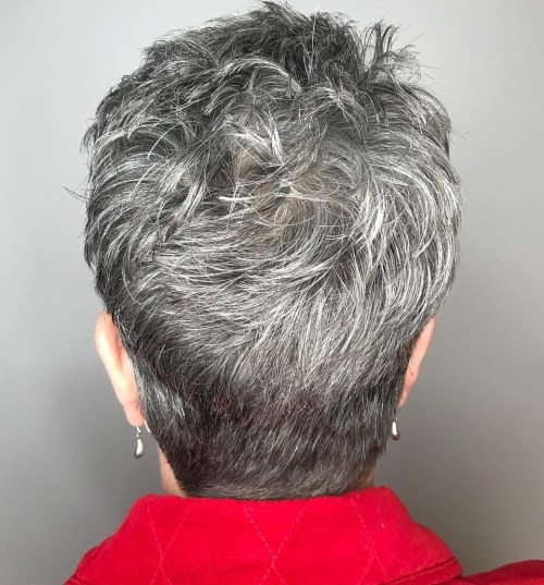 Short Choppy Cut for Women Over 50