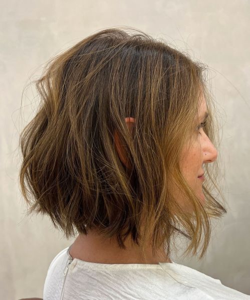 Medium Golden Brown Bedhead Bob