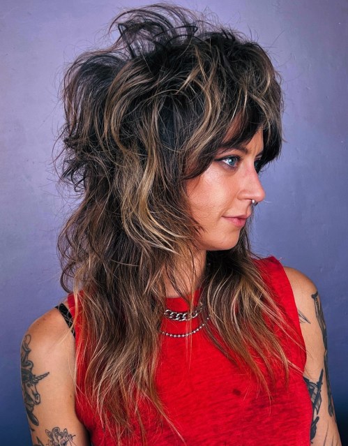 Extra Messy Long Wolf Cut