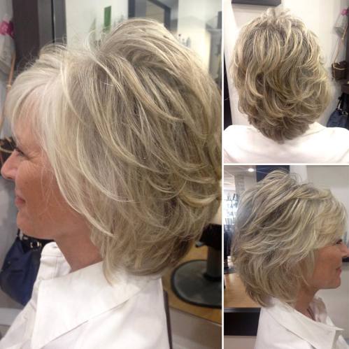 Older Women's Short Layered Hairstyle