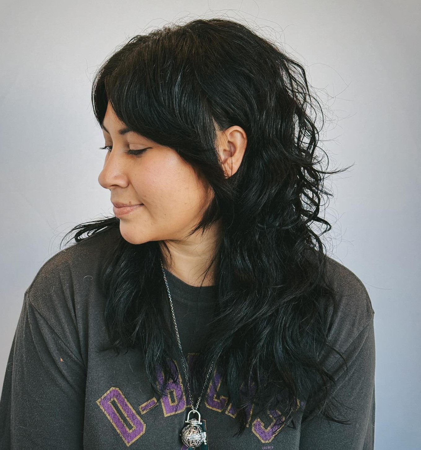 Wavy Razored Wolf Cut