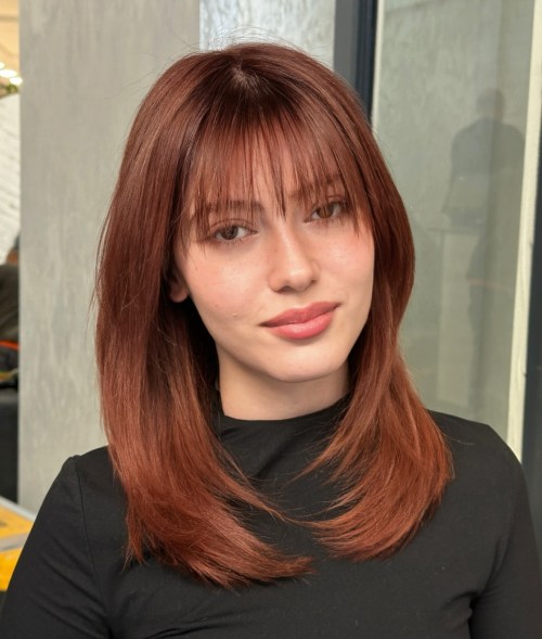 Armpit Length Cut with See Through Bangs